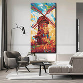Painting by Numbers: Colored Windmill Art I